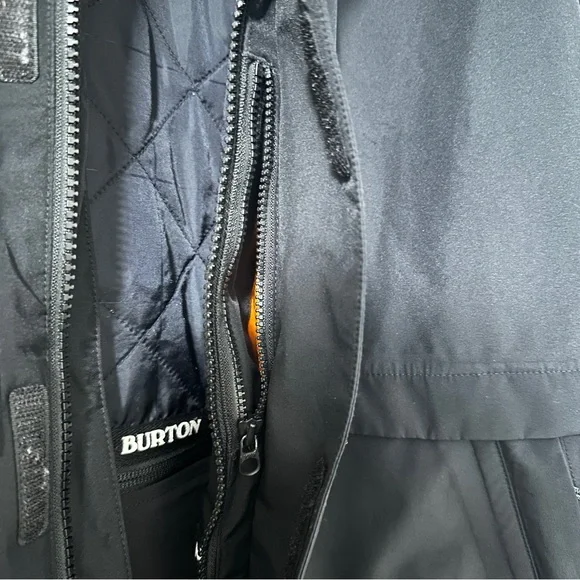 Burton Gore Tex Powline Snowboard Jacket Black size Large - Picture 5 of 16